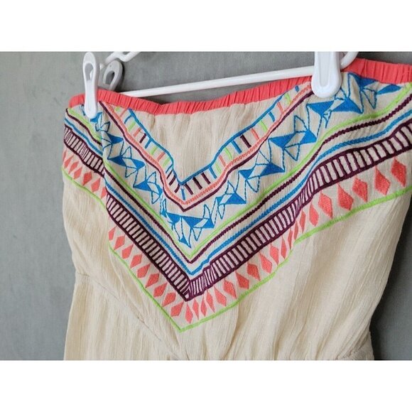 Flying Tomato Embroidered Boho Strapless Maxi Lined Dress Women’s Size S/M, GUC! - Picture 8 of 11